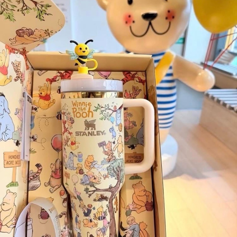 Stanley Winnie the Pooh Kids Travel Mug - Cream/Yellow